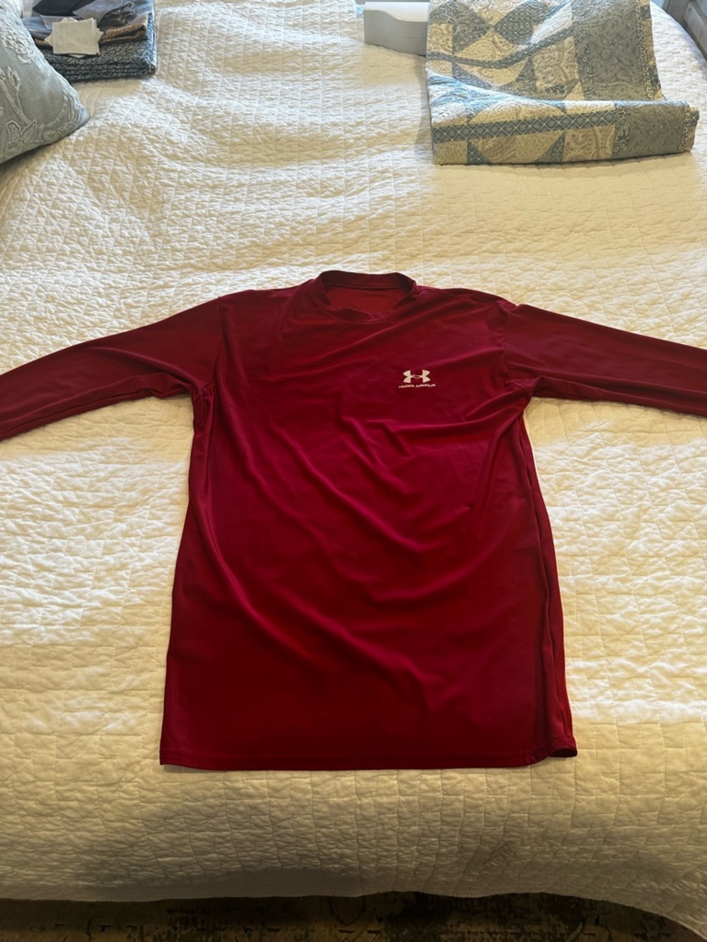 Under Armour Compression Men's Long Sleeve Performance Top - Red